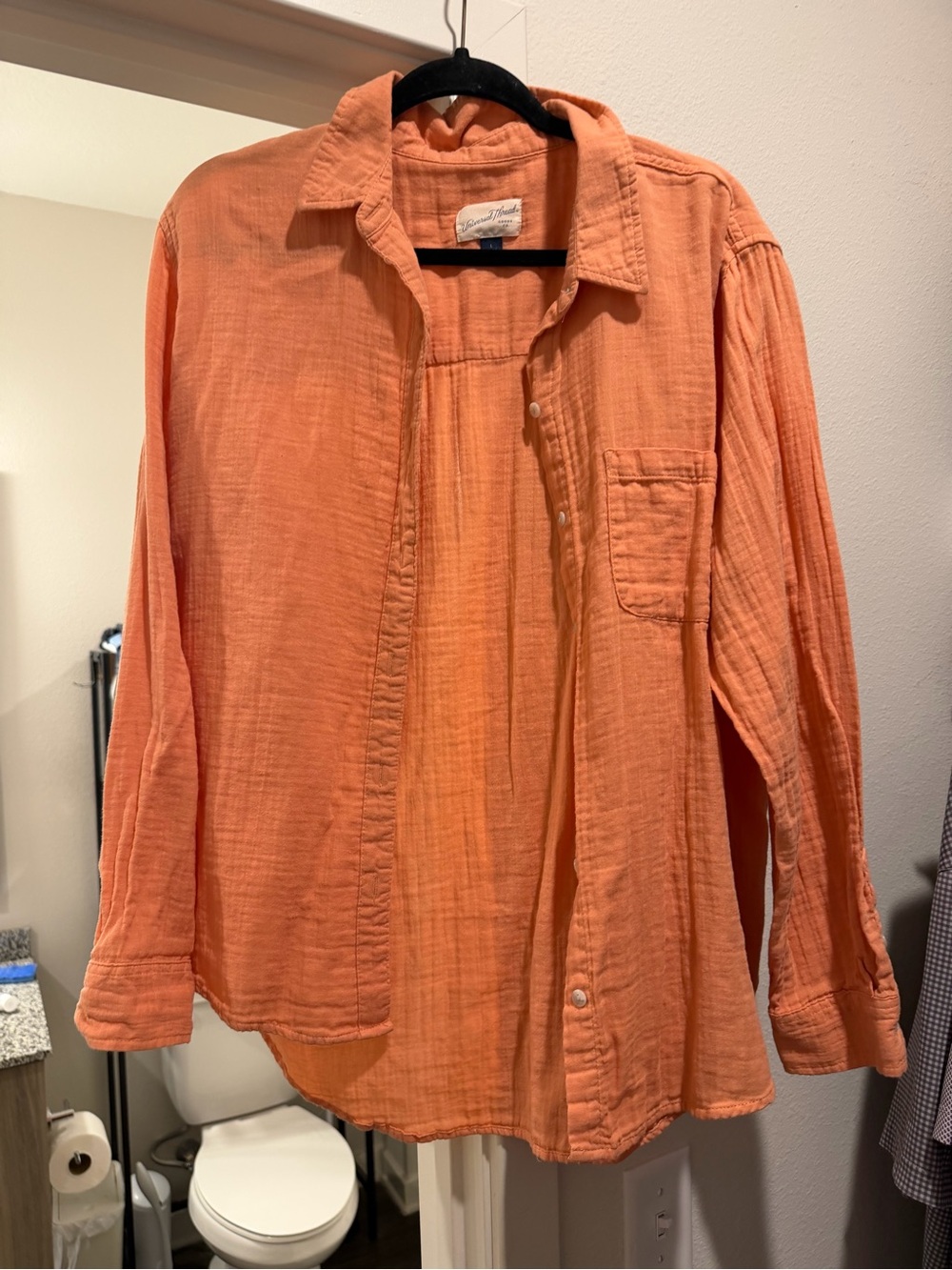 Target Women's Button-Down Shirt in Coral Orange